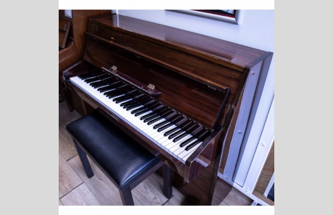 Used Zender Polished Mahogany Compact Upright Piano - All Inclusive Premium Package (SN:00104) - Image 5